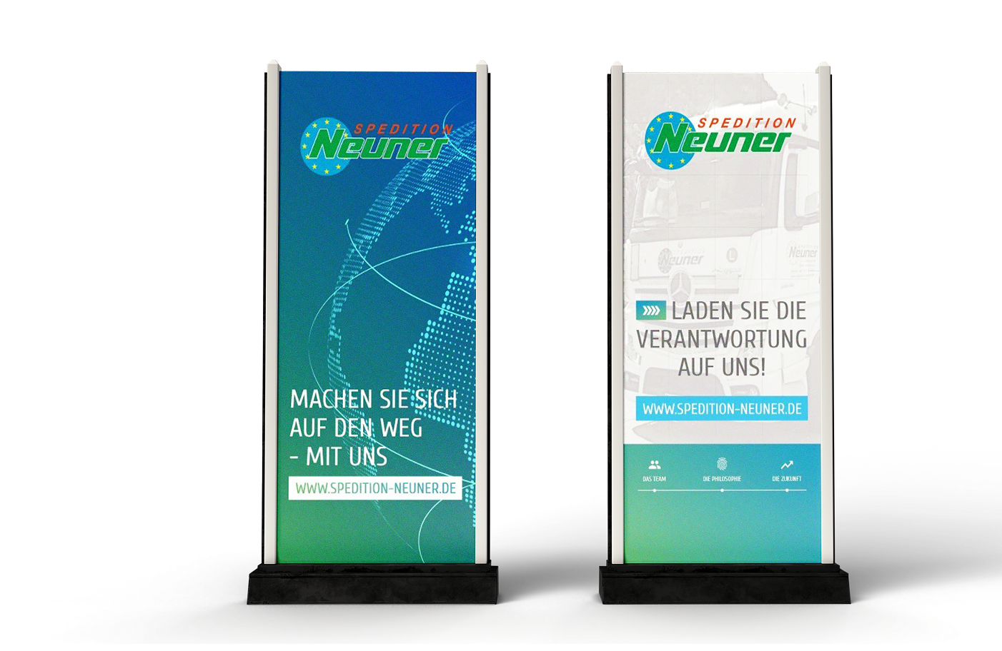 aufsteller spedition neuner