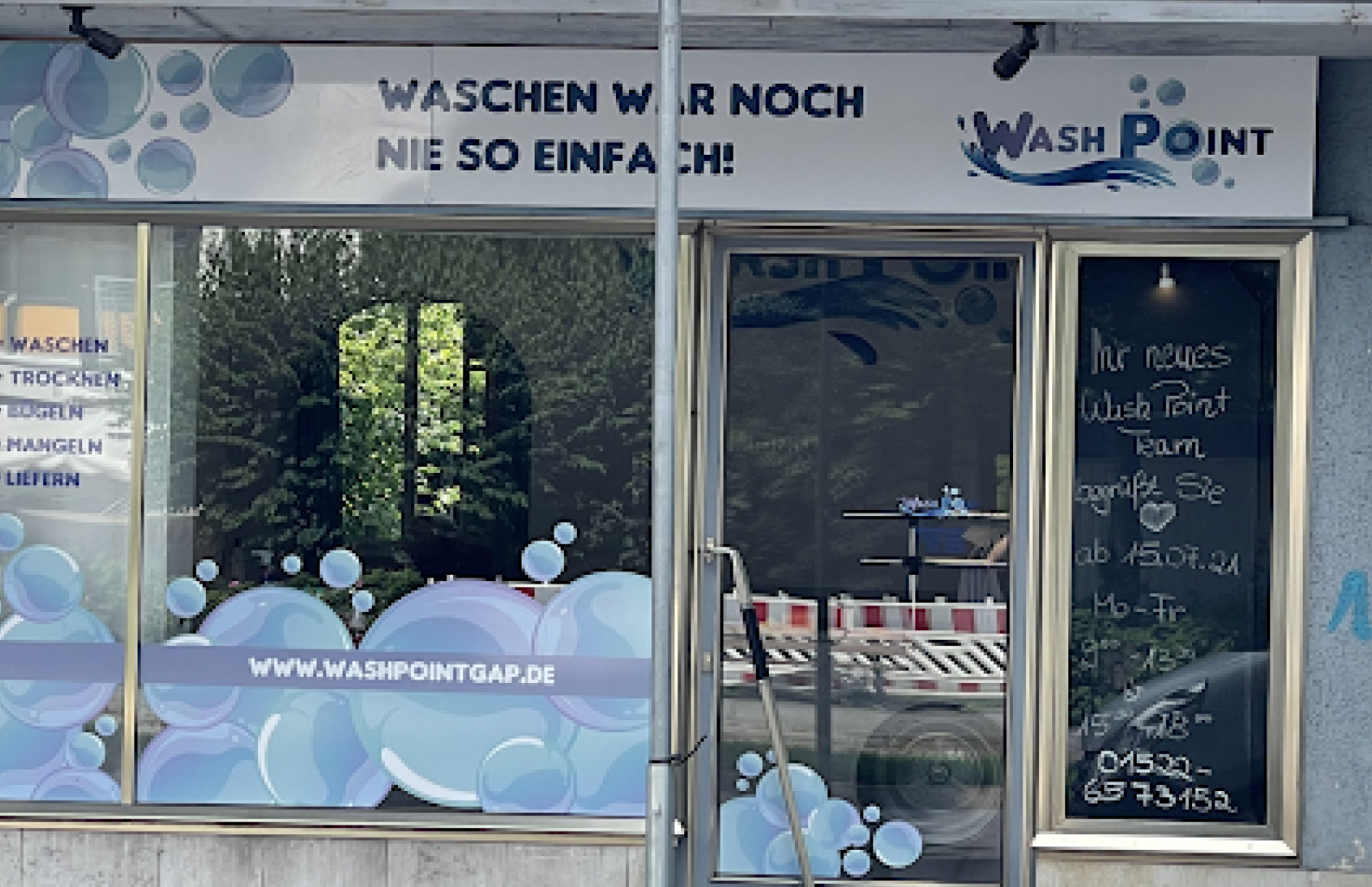 fenster aufkleber washpoint